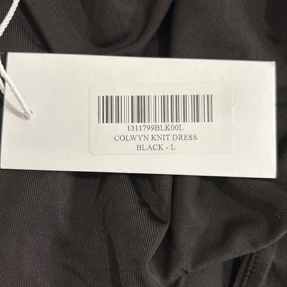 Reformation Colwyn Knit Black Halter Dress NEW Sz Large $218.00 - Picture 8 of 9